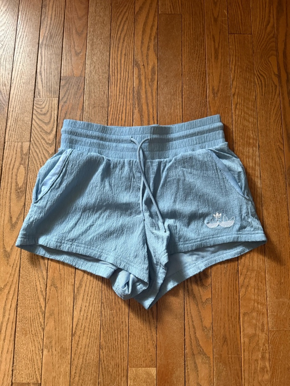 Adidas Light Blue Women's Shorts Size Small